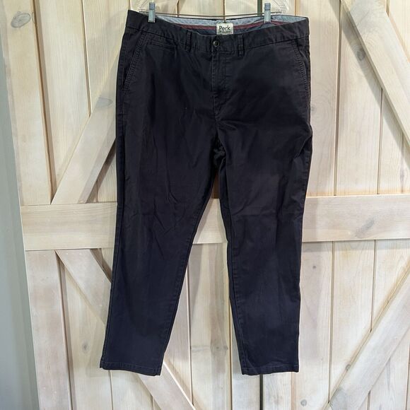 Perk Mens Pants 42x30 Blue Flat Front Basic Work Office Career Professional - Picture 1 of 10